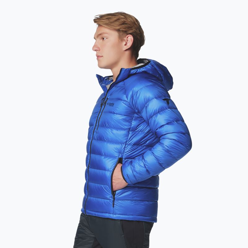 Columbia Arctic Crest Down Hooded Mountain Blue Jacket pentru bărbați 4