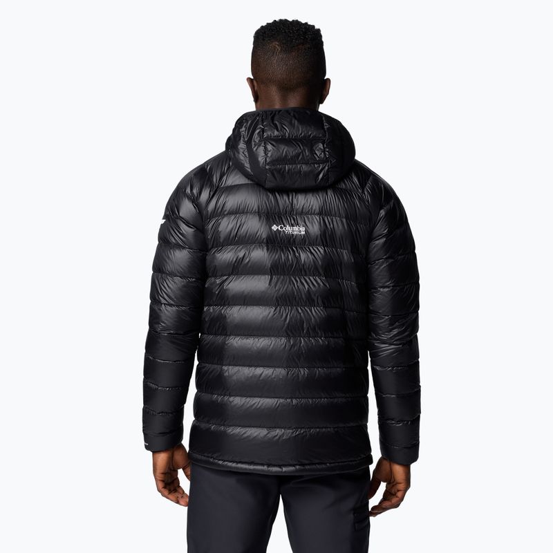 Columbia Arctic Crest Down Hooded Jacket negru pentru bărbați 3