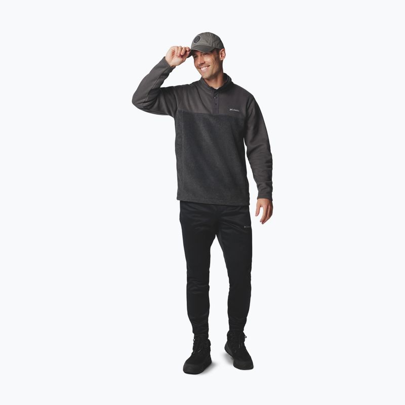 Bluză fleece pentru bărbați Columbia Steens Mountain Half Snap II charcoal heather/shark 2