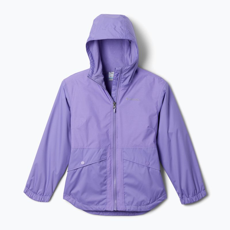 Geacă de ploaie pentru copii Columbia Rainy Trails II Fleece paisley purple