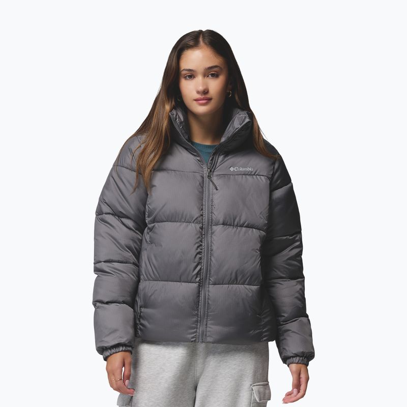 Geacă izolată pentru femei Columbia Puffect II Full Zip city grey