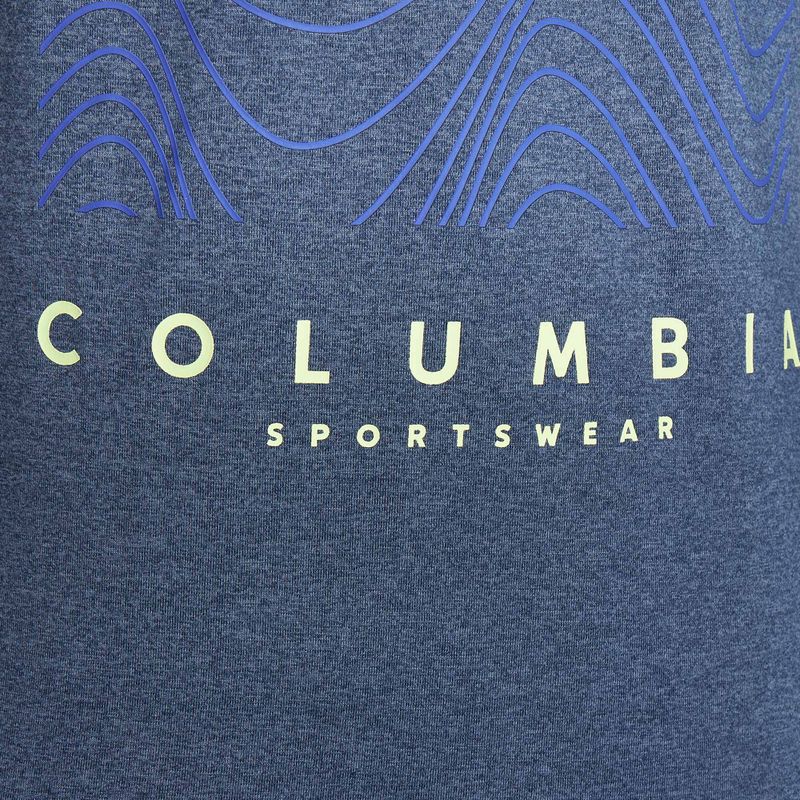 Columbia Sloan Ridge Graphic femei trekking longsleeve navy heather/linear drifts 4