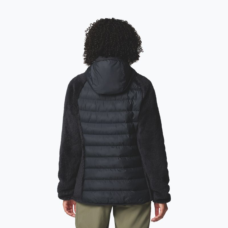 Geacă hibrid pentru femei Columbia Powder Lite II Sherpa Hybrid negru 3