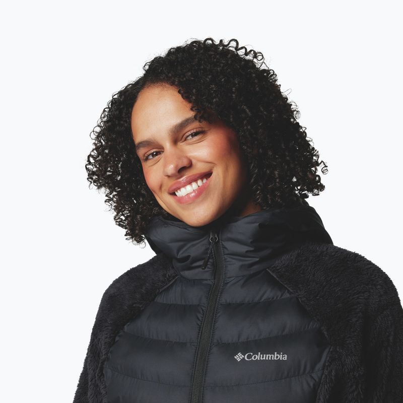 Geacă hibrid pentru femei Columbia Powder Lite II Sherpa Hybrid negru 5