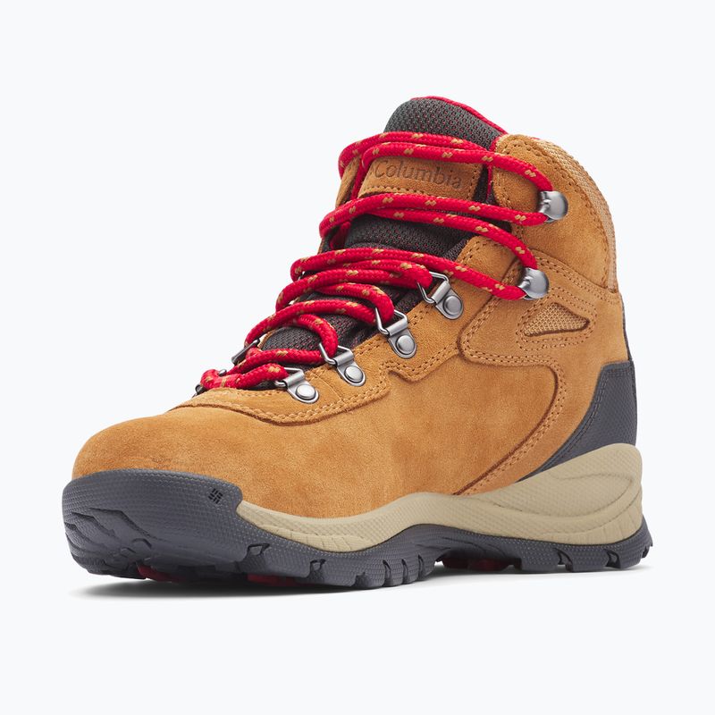 Columbia Newton Ridge Plus WP Amped elan/roșu de munte 289 cizme de trekking pentru femei 6