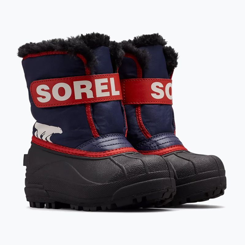 Ghete pentru copii Sorel Childrens Snow Commander nocturnal/sail red 8