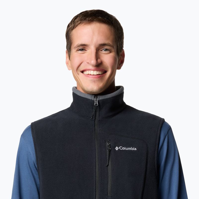 Columbia Fast Trek Fleece sacou fără mâneci negru pentru bărbați 5