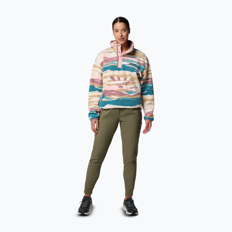 Bluză pentru femei Columbia Helvetia II Printed Cropped Half Snap river blue/rogue walley 2