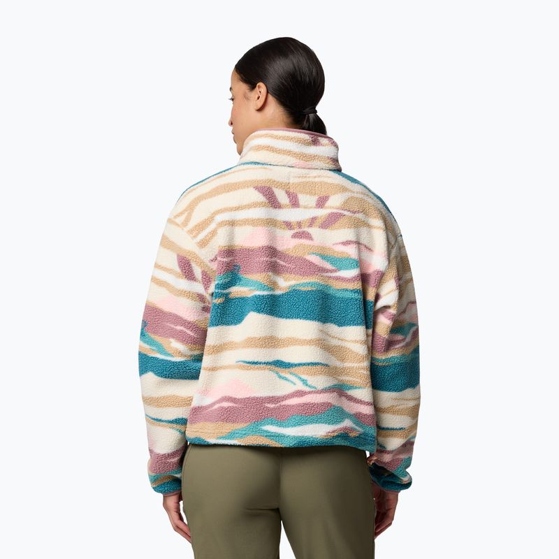 Bluză pentru femei Columbia Helvetia II Printed Cropped Half Snap river blue/rogue walley 3