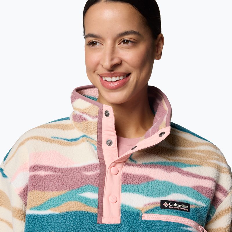Bluză pentru femei Columbia Helvetia II Printed Cropped Half Snap river blue/rogue walley 5