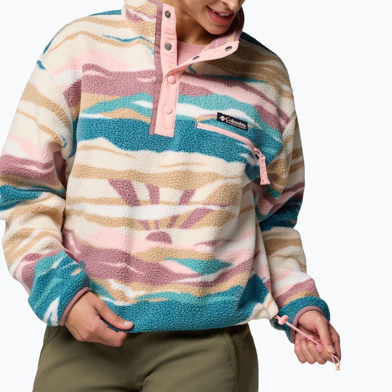 Bluză pentru femei Columbia Helvetia II Printed Cropped Half Snap river blue/rogue walley 6