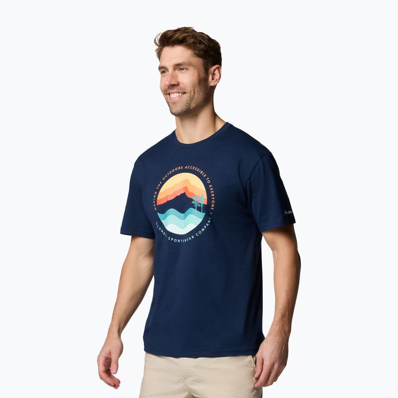 Tricou pentru bărbați Columbia Path Lake Graphic Tee II collegiate navy 4