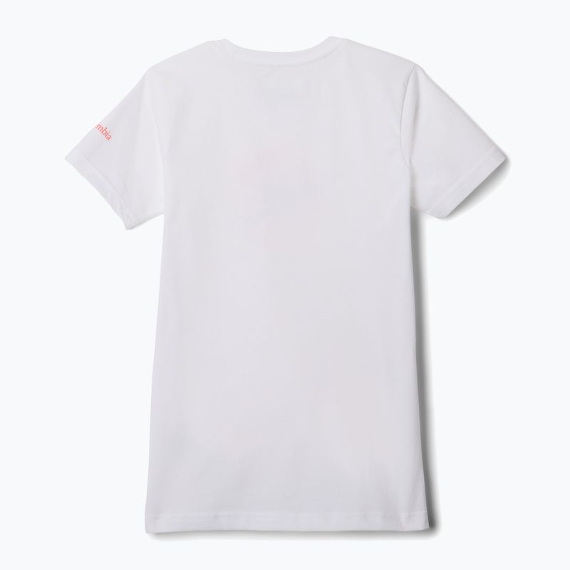 Tricou de trekking pentru copii Columbia Mission Lake Graphic white/weaving waterscape 2