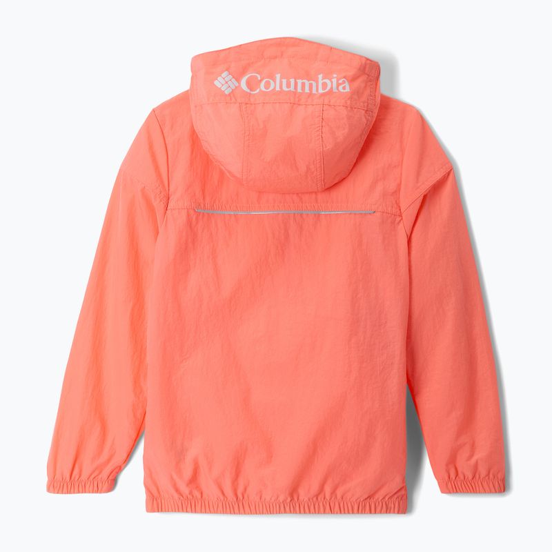 Geacă de vânt pentru copii Columbia Challenger II Windbreaker hot coral 2