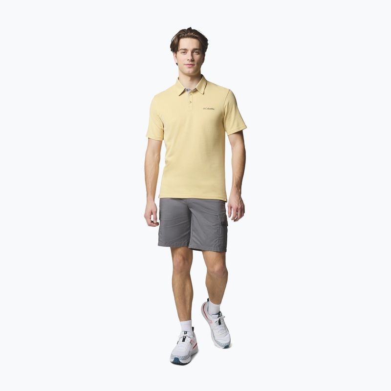 Tricou pentru bărbați Columbia Nelson Point Polo sand dune 2