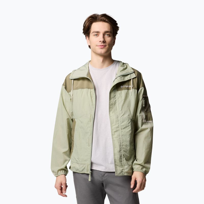 Geacă rezistentă la vânt pentru bărbați Columbia Challenger II Windbreaker safari/stone green 4
