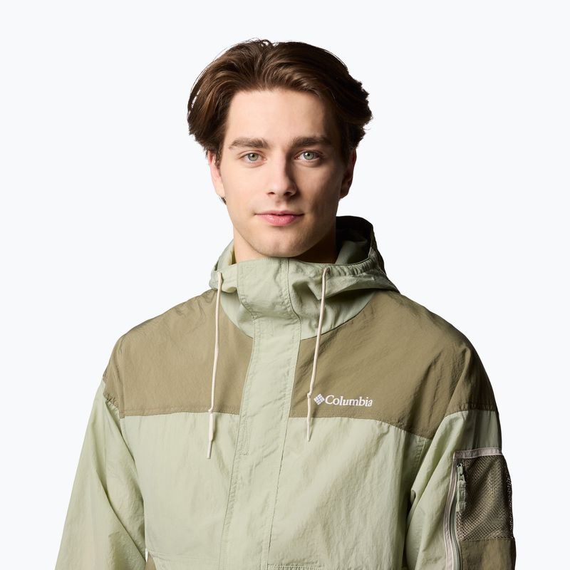 Geacă rezistentă la vânt pentru bărbați Columbia Challenger II Windbreaker safari/stone green 5