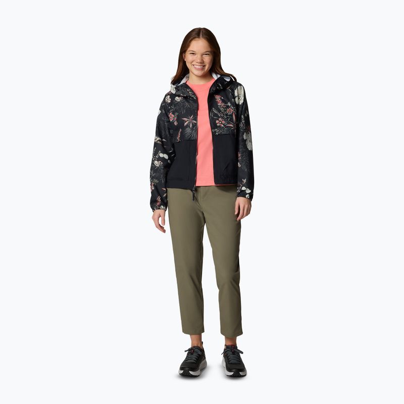 Geacă de vânt pentru femei Columbia Spire Valley Printed Windbreaker black outbacked 2