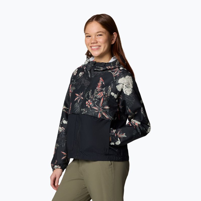 Geacă de vânt pentru femei Columbia Spire Valley Printed Windbreaker black outbacked 4