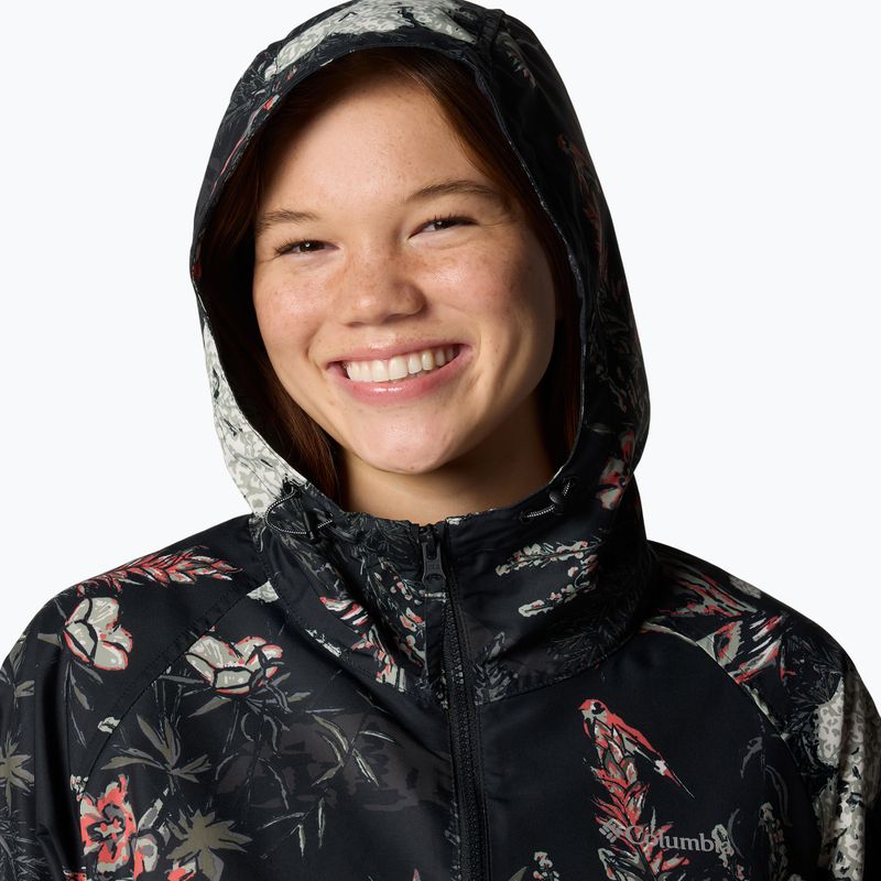 Geacă de vânt pentru femei Columbia Spire Valley Printed Windbreaker black outbacked 5