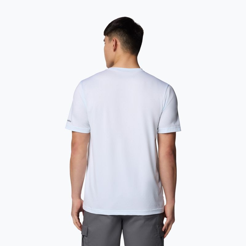 Tricou pentru bărbați Columbia Ice Lake II SS Tee white/peak direction 2