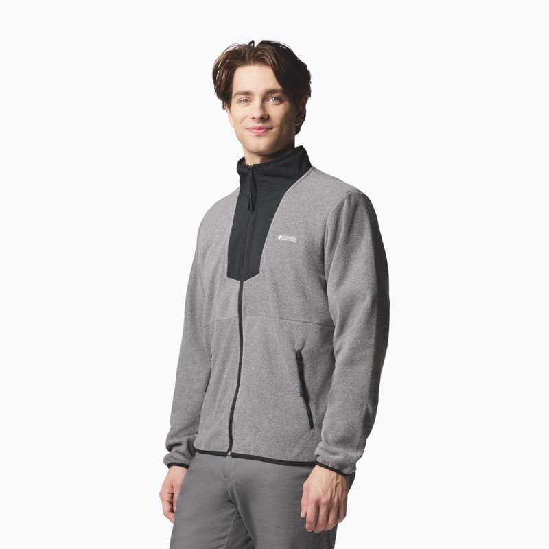Bluză pentru bărbați Columbia Sequoia Grove FZ Fleece city grey heather/black 4