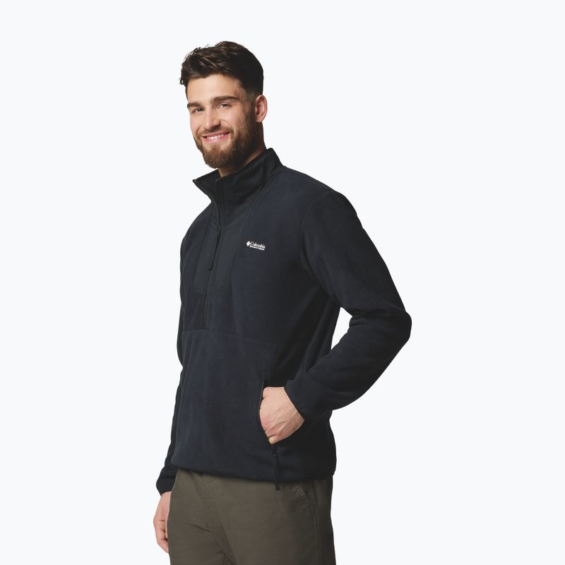 Bluză pentru bărbați Columbia Sequoia Grove Half Zip Fleece black 4