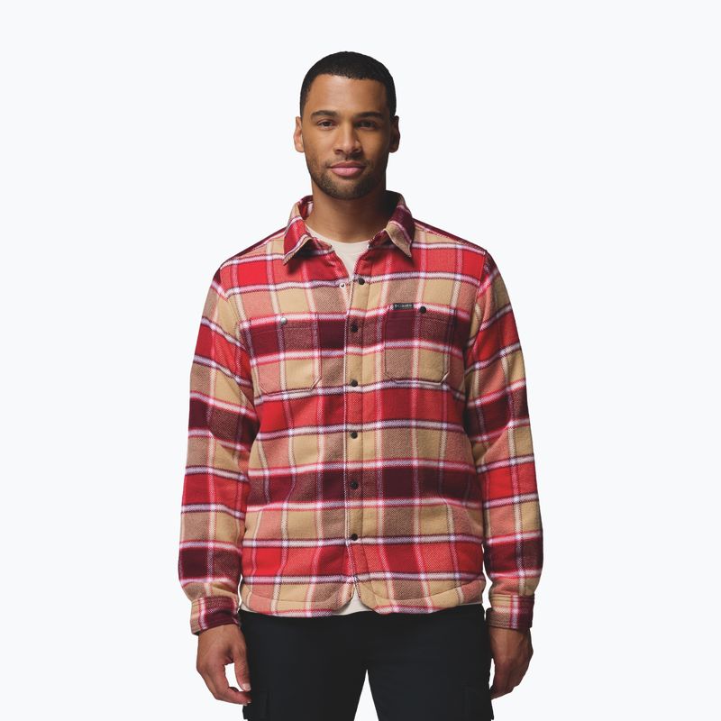 Cămașă pentru bărbați Columbia Windward II rich wine trapper windowpane