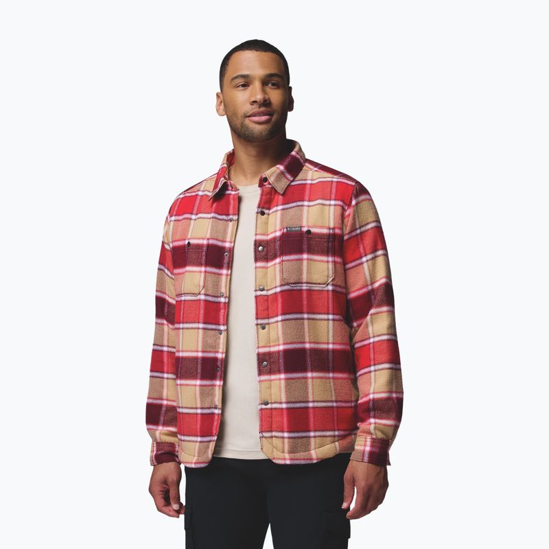 Cămașă pentru bărbați Columbia Windward II rich wine trapper windowpane 5
