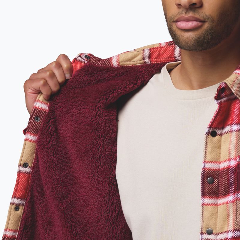 Cămașă pentru bărbați Columbia Windward II rich wine trapper windowpane 8