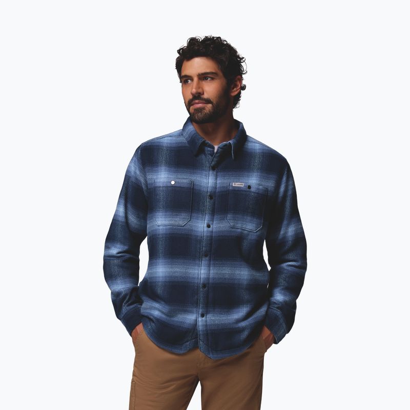 Cămașă pentru bărbați Columbia Windward II collegiate navy blurred ombre