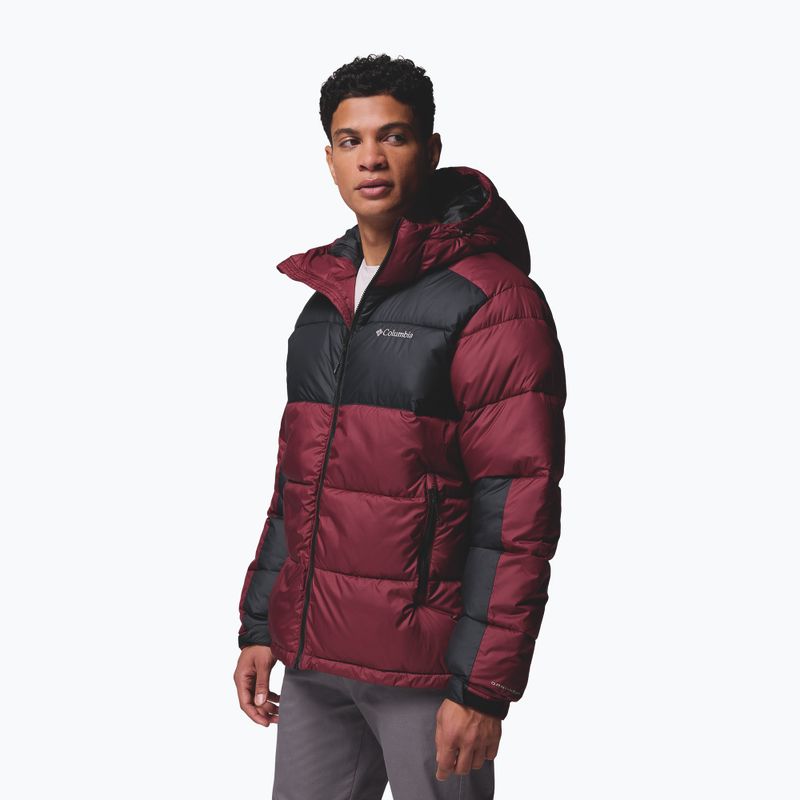 Geacă cu izolare pentru bărbați Columbia Pike Lake II Hooded rich wine/black 4