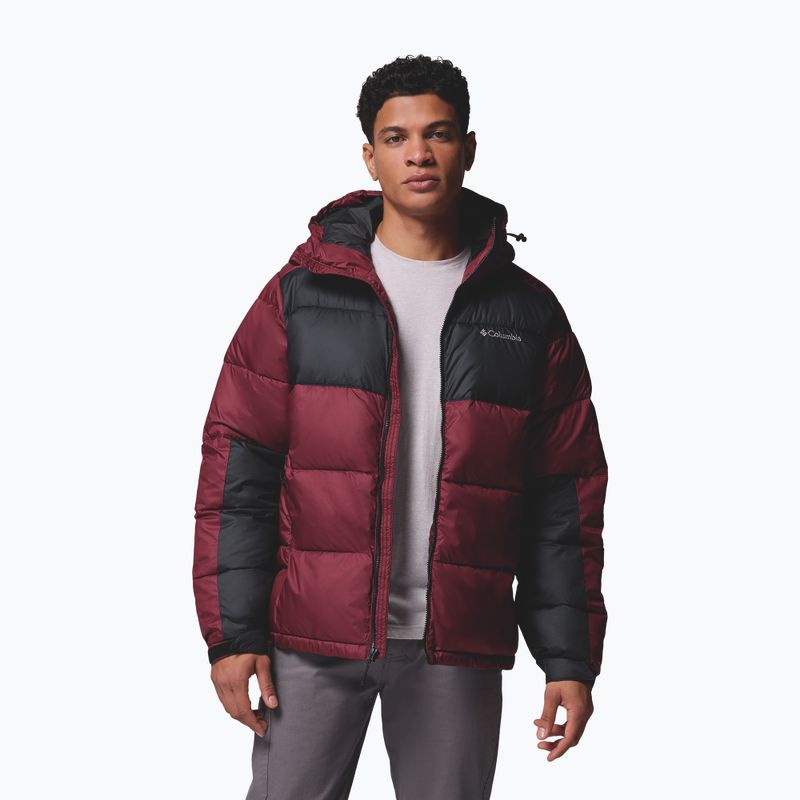 Geacă cu izolare pentru bărbați Columbia Pike Lake II Hooded rich wine/black 5