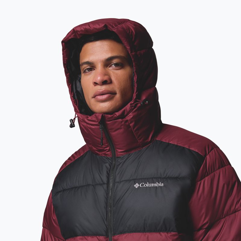 Geacă cu izolare pentru bărbați Columbia Pike Lake II Hooded rich wine/black 6