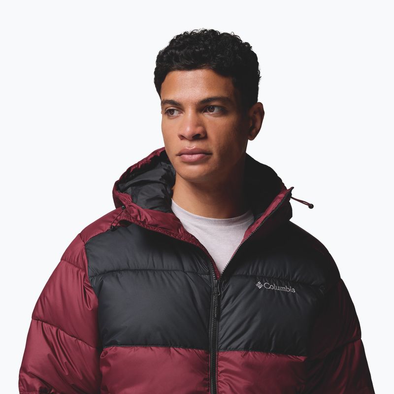 Geacă cu izolare pentru bărbați Columbia Pike Lake II Hooded rich wine/black 7