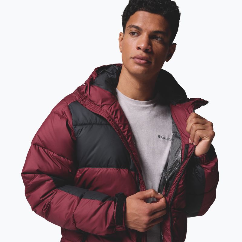 Geacă cu izolare pentru bărbați Columbia Pike Lake II Hooded rich wine/black 8
