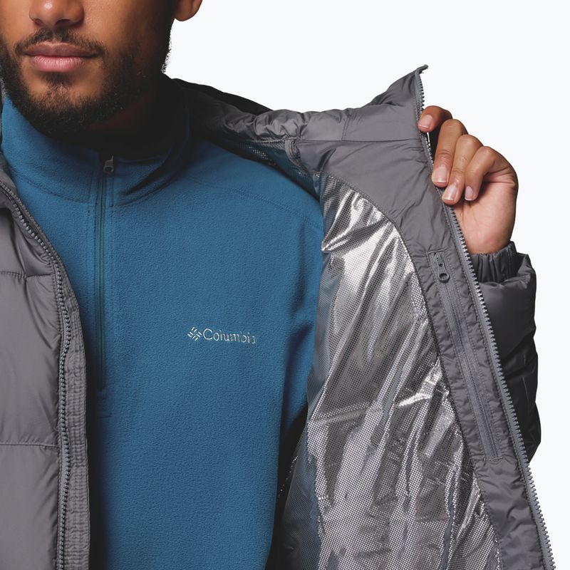 Geacă cu izolare pentru bărbați Columbia Pike Lake II Hooded city grey 8