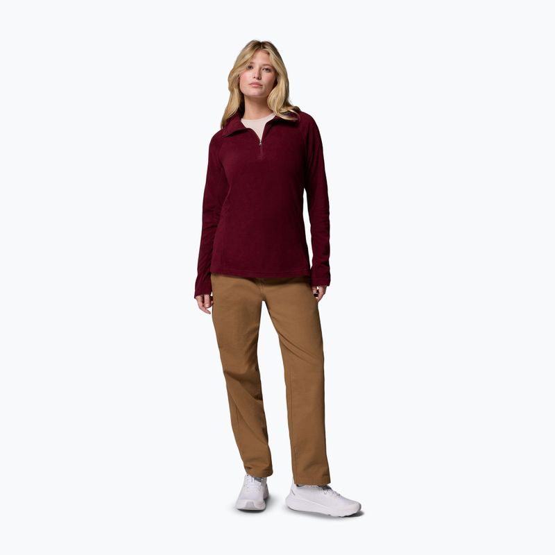 Bluză polară damă Columbia Glacial IV 1/2 Zip rich wine 2