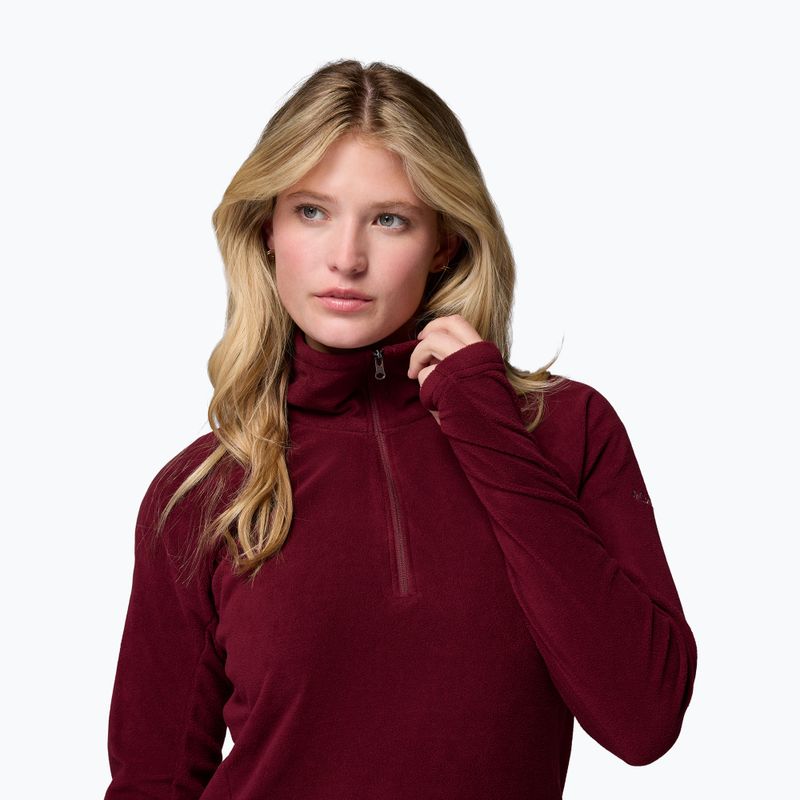Bluză polară damă Columbia Glacial IV 1/2 Zip rich wine 5