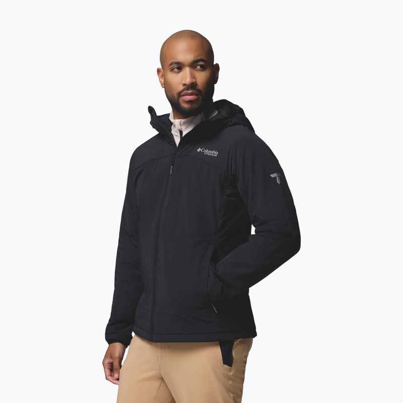Geacă izolată pentru bărbați Columbia Silver Leaf Lite Hooded black 4