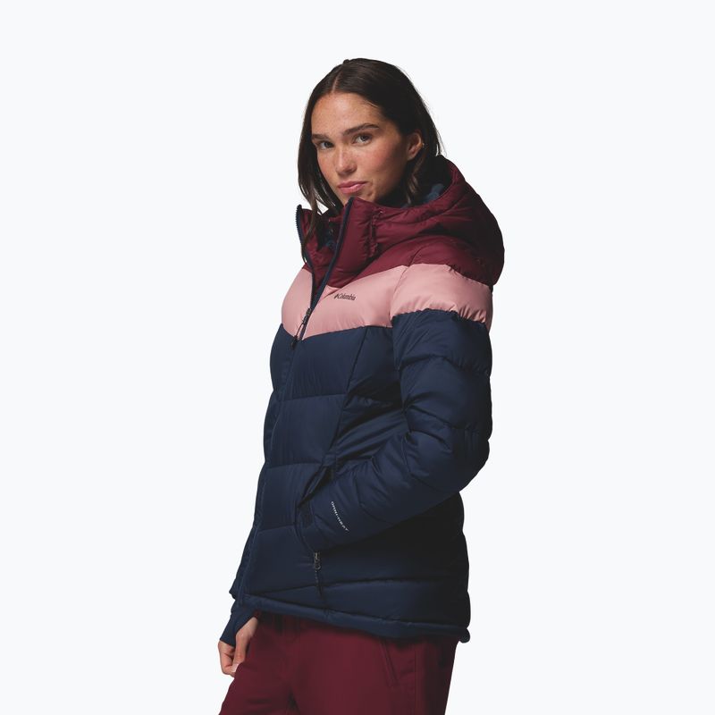 Geacă de schi pentru femei Columbia Abbott Peak II Ins collegiate navy/rich wine/eraser pink 4