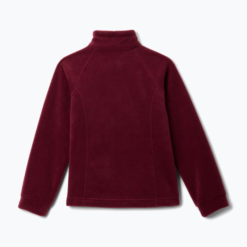 Bluză fleece pentru copii Columbia Benton Springs Fleece rich wine 2