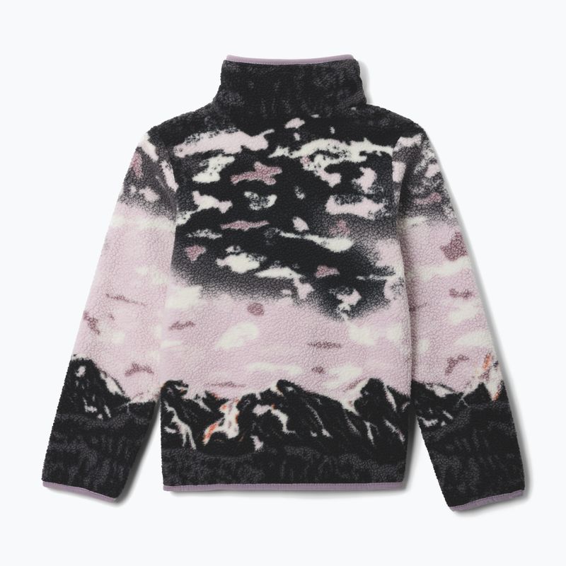 Bluză fleece pentru copii Columbia Helvetia II Printed Half Snap Fleece shale purple sisters/lavender pearl 2