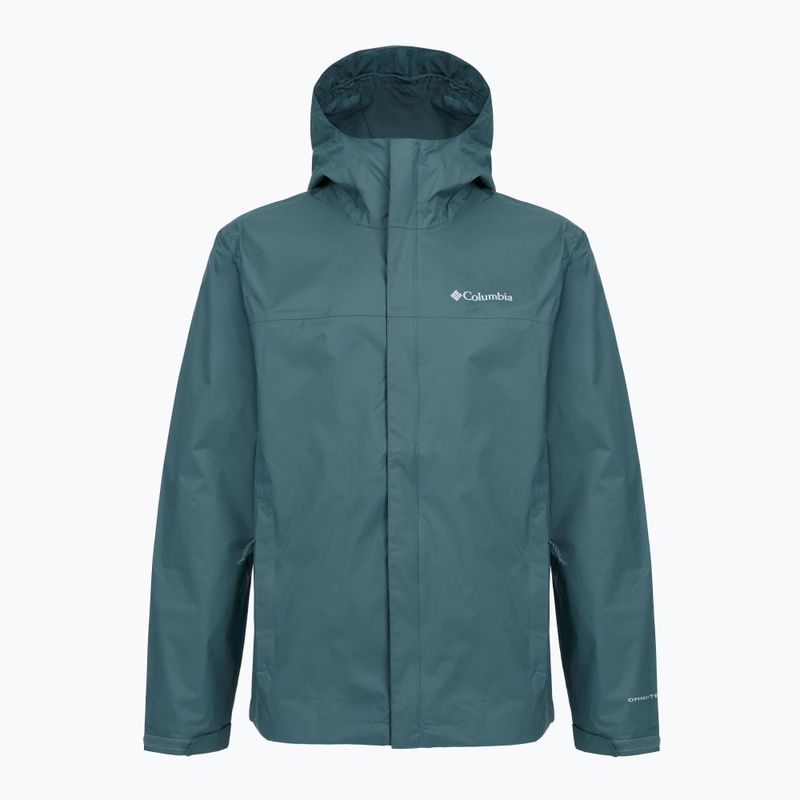 Bluză de trekking pentru bărbați Columbia Triple Canyon Grid Fleece Full Zip II compass blue heather/black