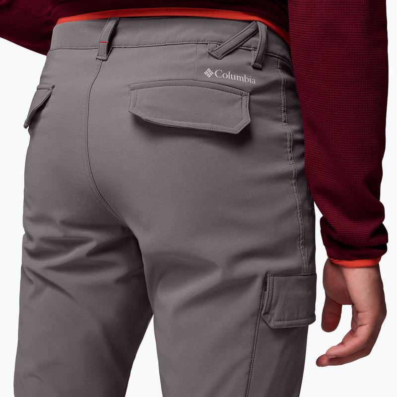 Pantaloni de trekking pentru bărbați Columbia Tech Trail Utility Winter city grey 6