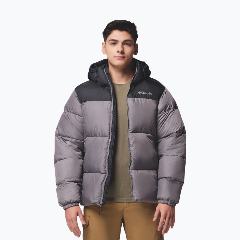 Geacă cu izolare pentru bărbați Columbia Puffect II Hooded city grey/black 5