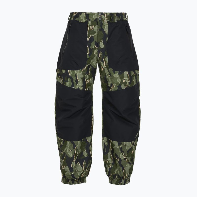 Pantaloni de snowboard pentru bărbați Columbia Coreshot Printed greenscape treebark print/black 11