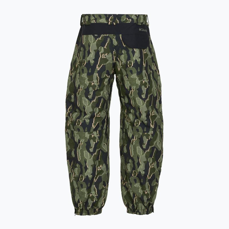 Pantaloni de snowboard pentru bărbați Columbia Coreshot Printed greenscape treebark print/black 12