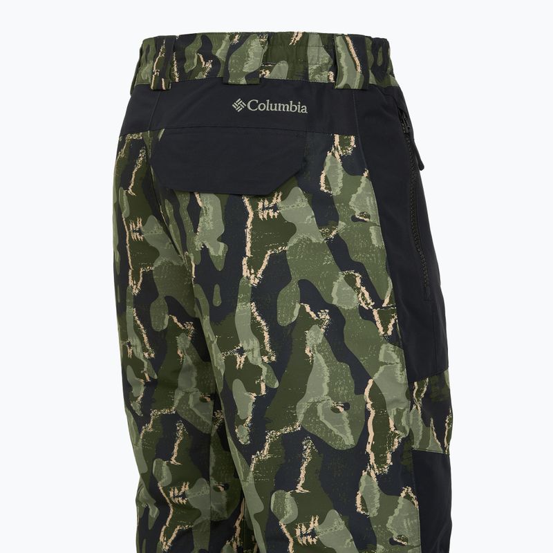 Pantaloni de snowboard pentru bărbați Columbia Coreshot Printed greenscape treebark print/black 14