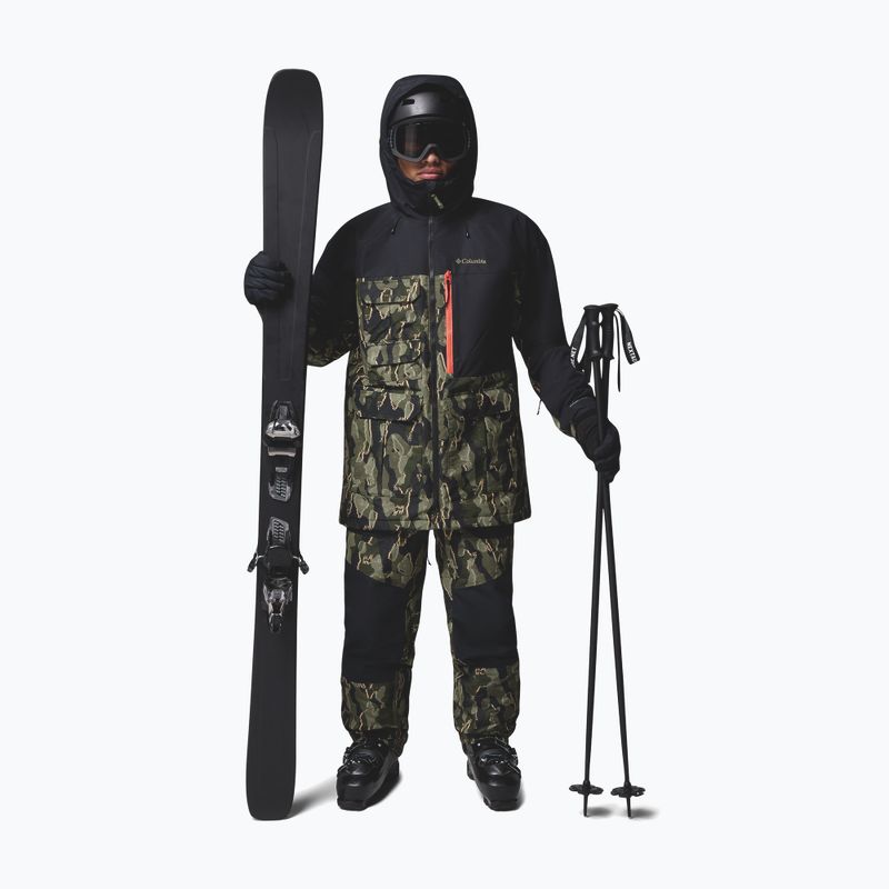 Pantaloni de snowboard pentru bărbați Columbia Coreshot Printed greenscape treebark print/black 2